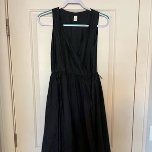 Dosa black wrap dress